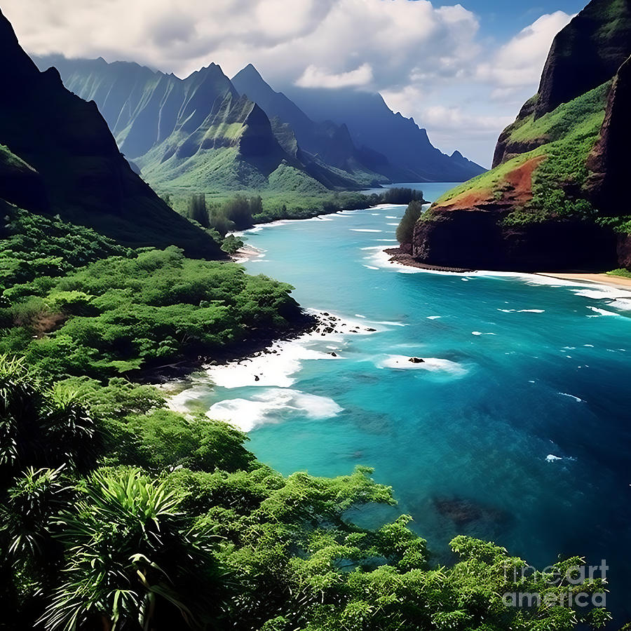 SpendToLend most beautiful hawaiian landscape i cant believe ho by Asar ...