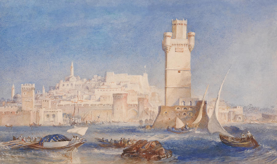 Rhodes By Joseph Mallord William Turner Painting
