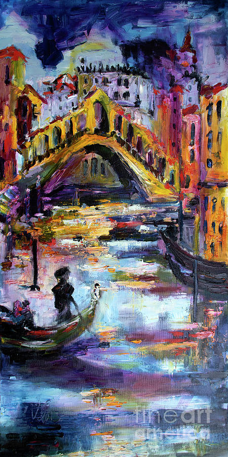 Rialto Bridge Venice Italy #2 Painting by Ginette Callaway