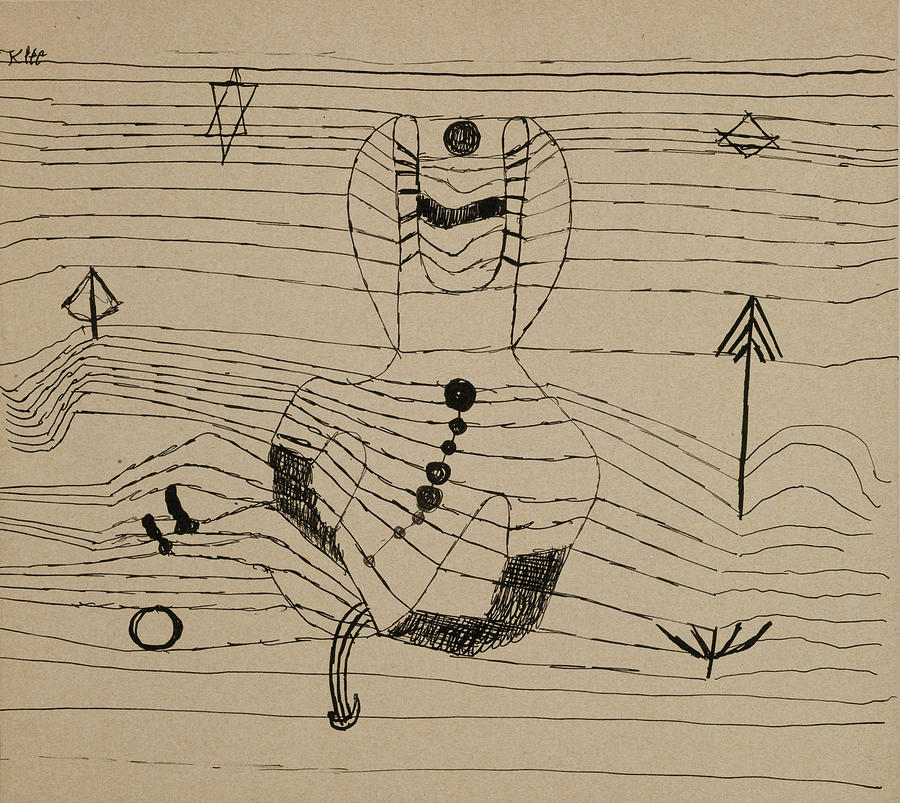 Paul Klee Painting - Rider Unhorsed and Bewitched #3 by Paul Klee
