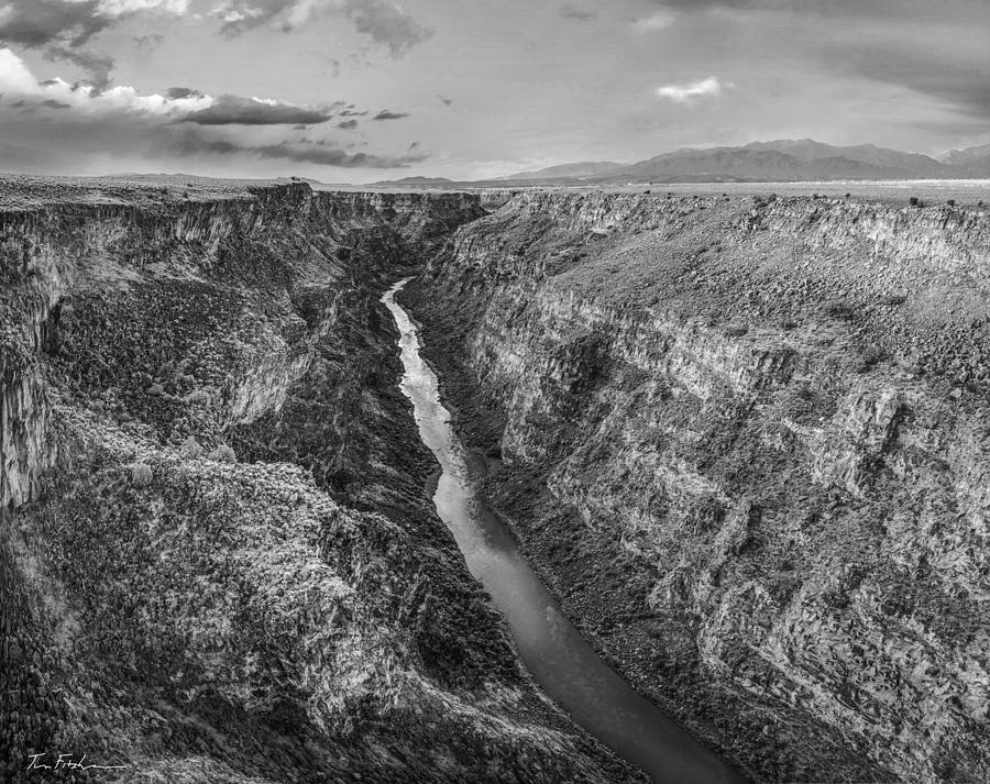 Rio Grand Gorge near Taos, Rio Grande del #2 Photograph by Tim Fitzharris