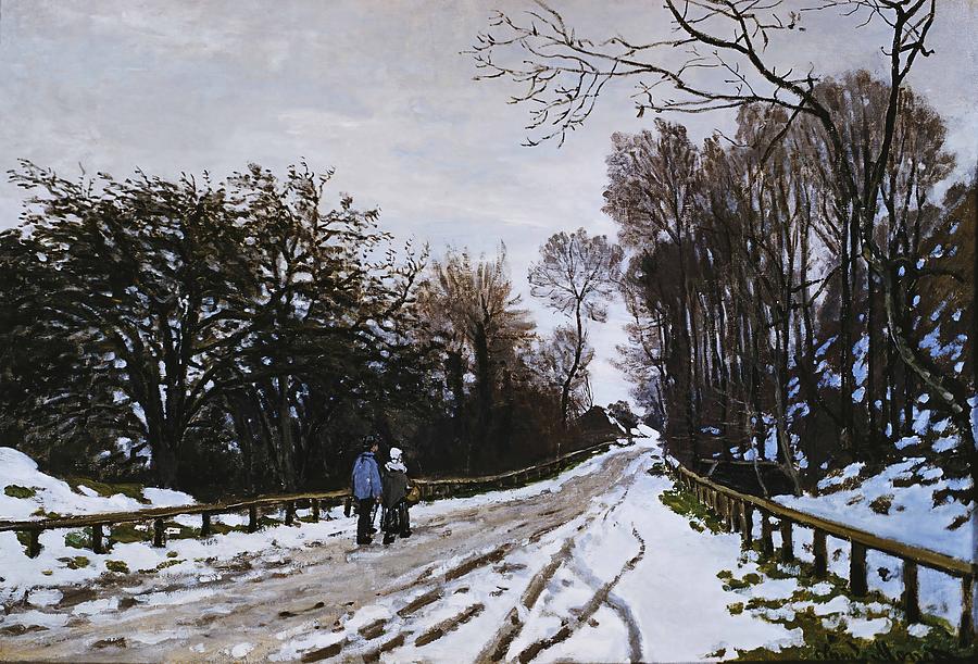 Road Toward The Farm Saint Simeon Honfleur Painting By Claude Monet Fine Art America