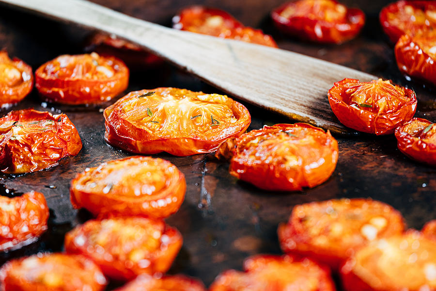 Roasted tomatoes just out from the oven #2 Photograph by Lucentius