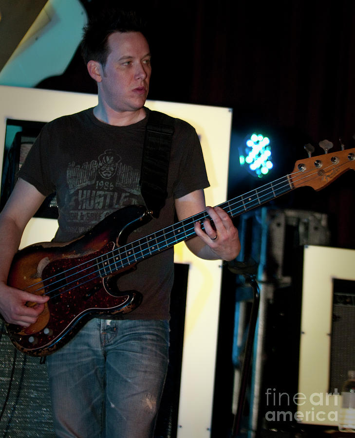 Robert Mercurio on Bass with Galactic #2 Photograph by David Oppenheimer