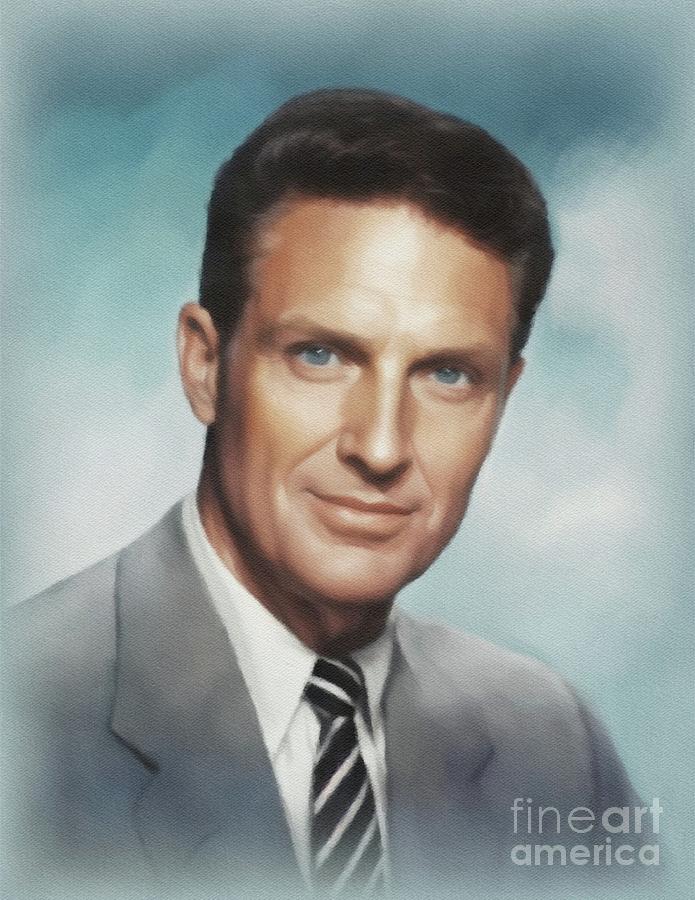 Robert Stack, Movie Legend Painting by John Springfield - Fine Art America