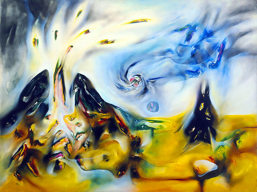 Abstract Painting - Roberto Matta #2 by Emma Ava