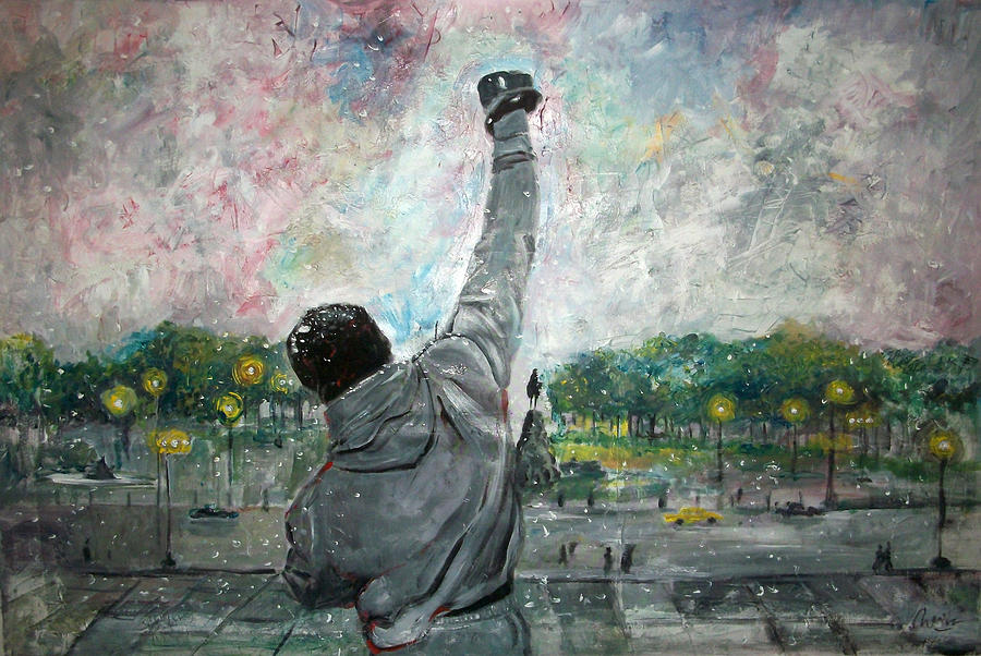 Sports Painting - Rocky Balboa - Sylvester Stallone #3 by Marcelo Neira