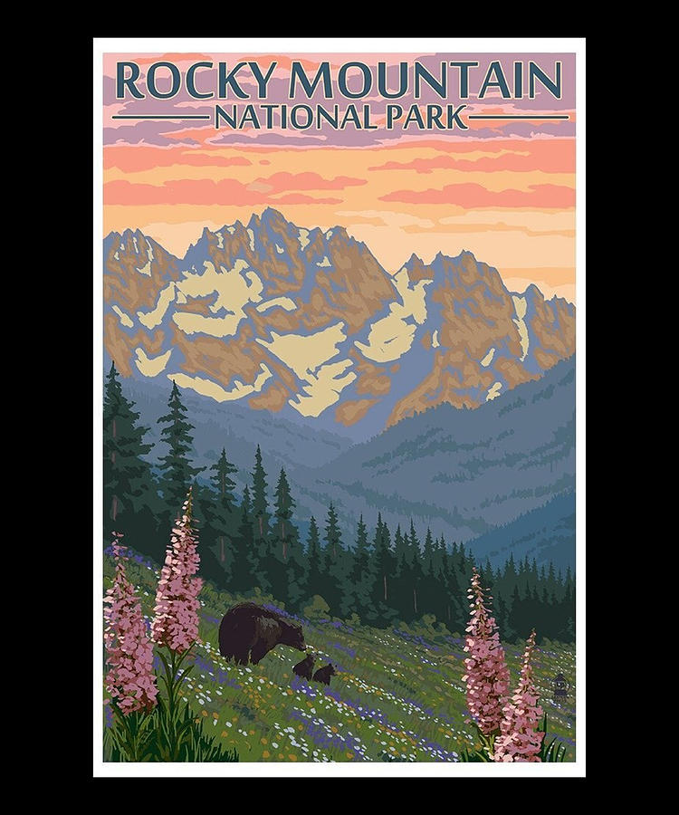 Rocky Mountain National Park USA Digital Art by The Pristine Artist