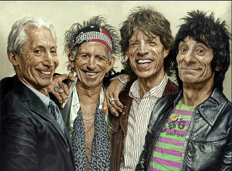 The Rolling Stones Digital Art - Rolling Stones #3 by Ira Long