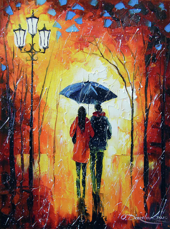 Romantic walk Painting by Olha Darchuk - Fine Art America