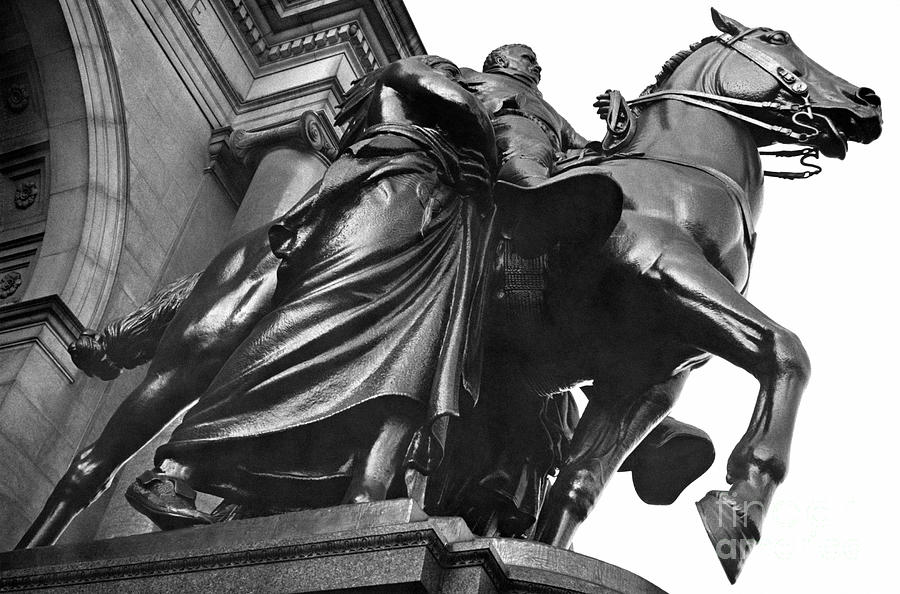 Roosevelt Statue, 1953 #2 Photograph by Angelo Rizzuto