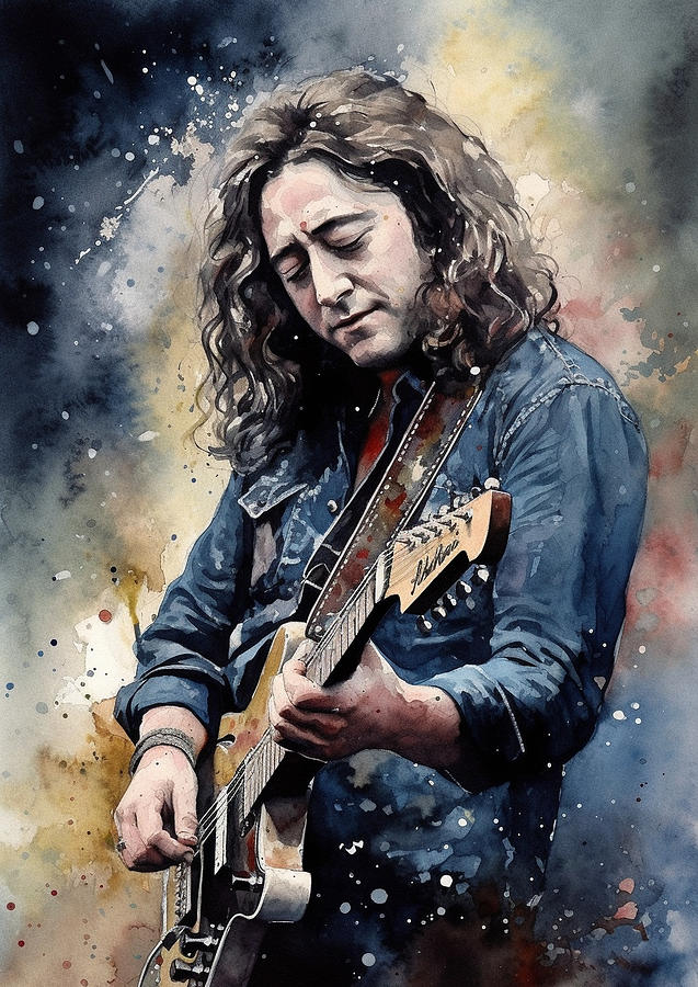 Rory Gallagher Digital Art by Dieu Vuong Kha - Fine Art America