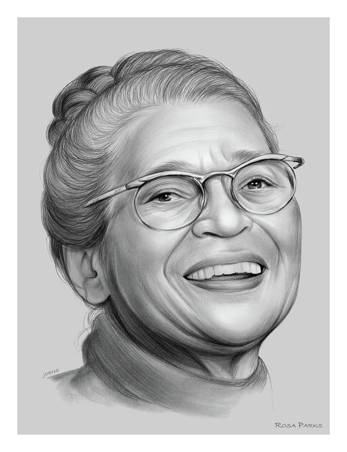 Rosa Parks #2 Drawing by Greg Joens