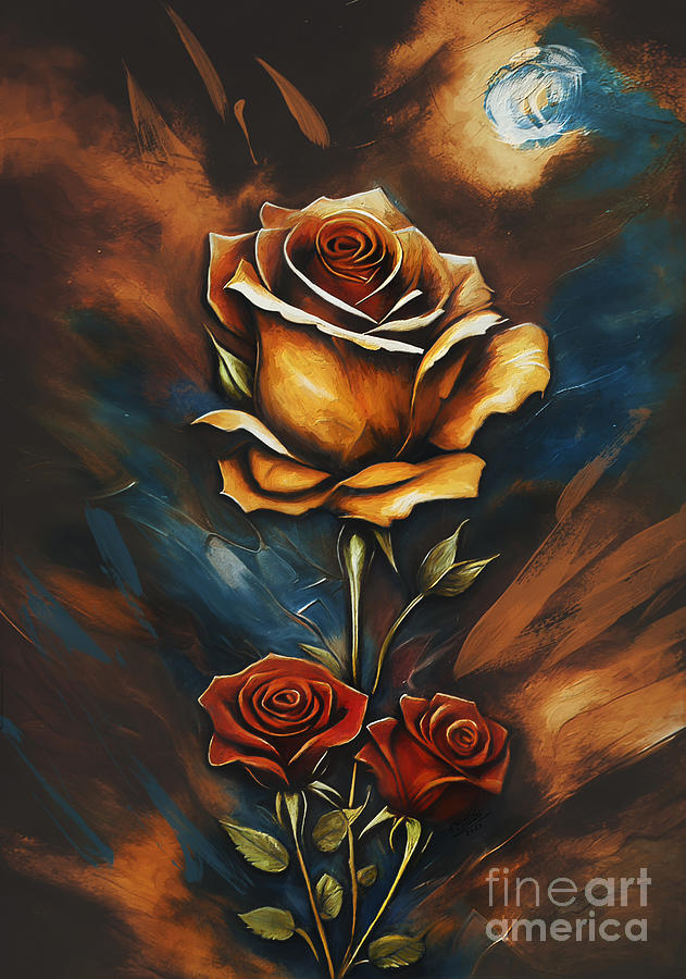 Rose #2 Digital Art by Andrzej Szczerski