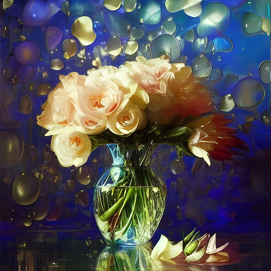 Roses #2 Digital Art by April Cook