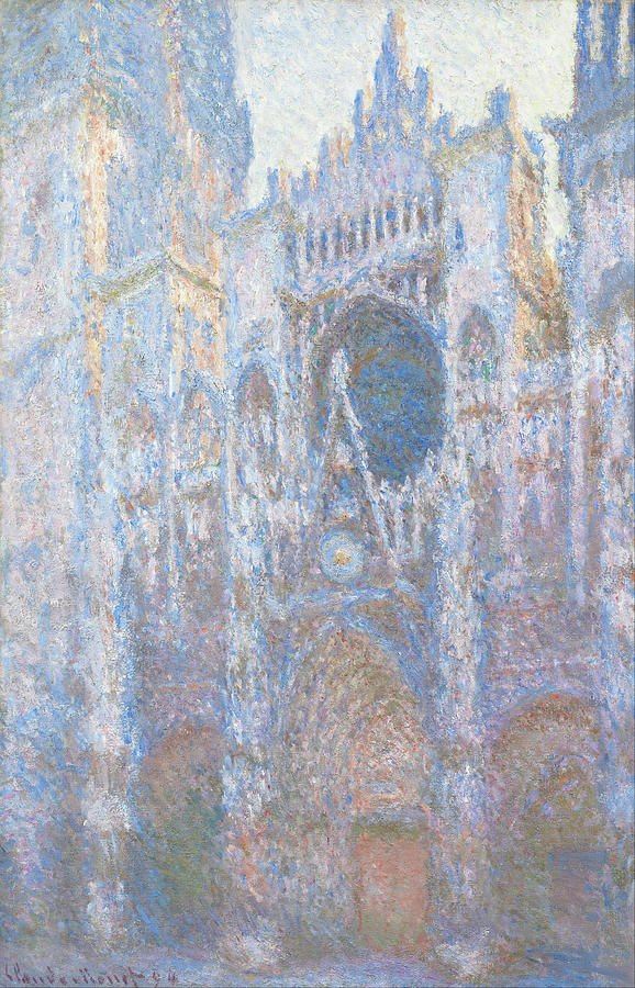 Claude Monet Painting - Rouen Cathedral, West Facade #2 by Claude Monet