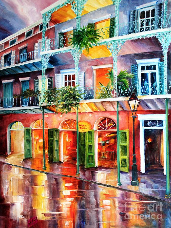 Royal Street Reflections Painting by Diane Millsap