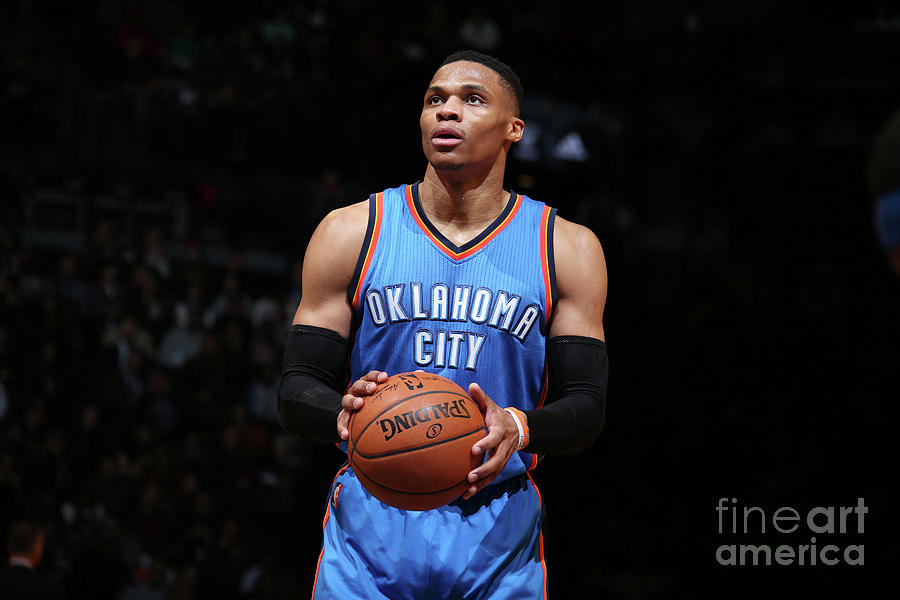 Russell Westbrook #2 Photograph by Nathaniel S. Butler