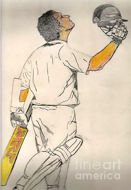 How to draw Sachin Tendulkar Indian Cricket Legends
