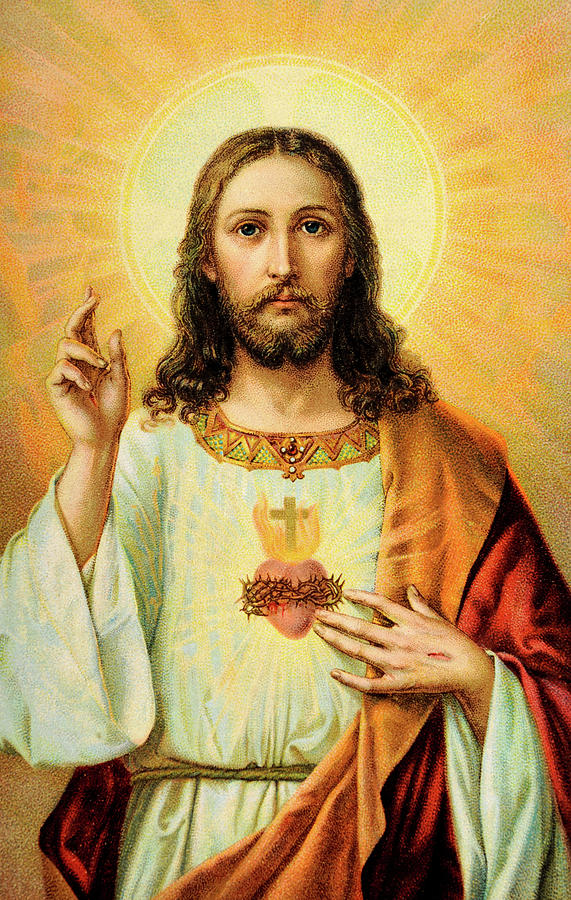 Jesus Christ Painting - Sacred Heart of Jesus #2 by Old Master