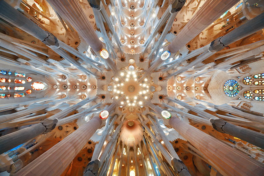 Sagrada Familia interior #2 Photograph by Songquan Deng