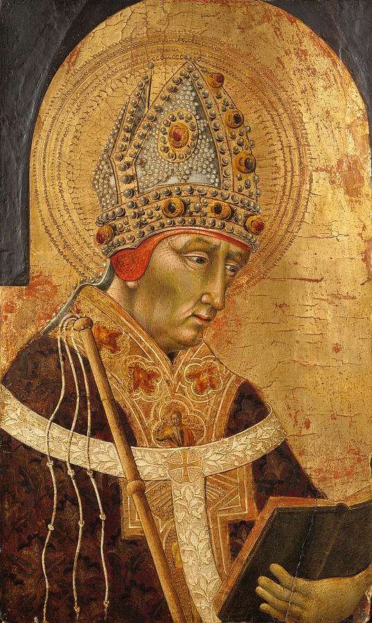 Saint Ambrose #2 Painting by Giovanni di Paolo Saint Ambrose #2 Painting by Giovanni di Paolo