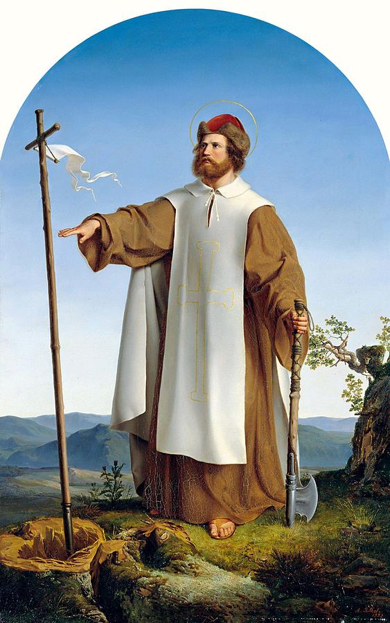 Saint Boniface Painting by Alfred Rethel Fine Art America