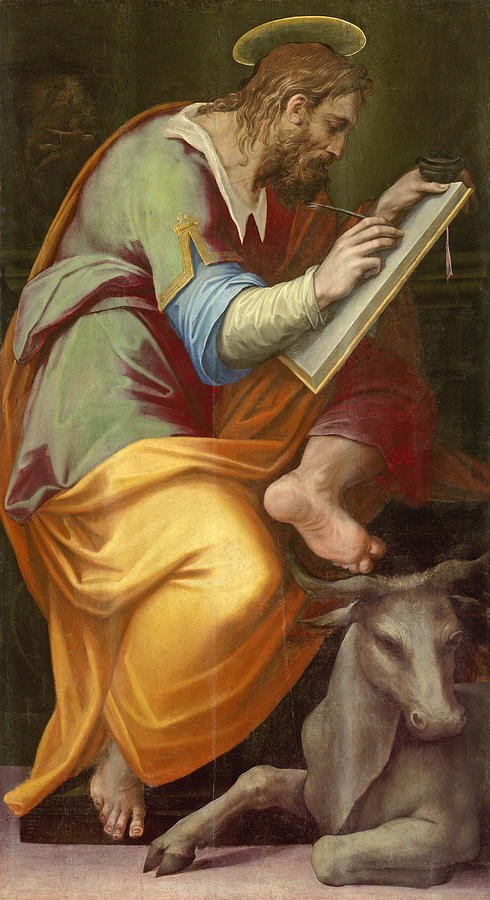 Saint Luke #2 Painting by Giorgio Vasari