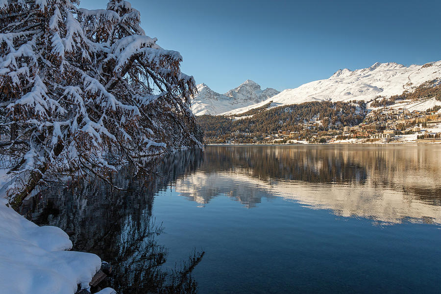 Saint Moritz Lake. Switzerland. Photograph