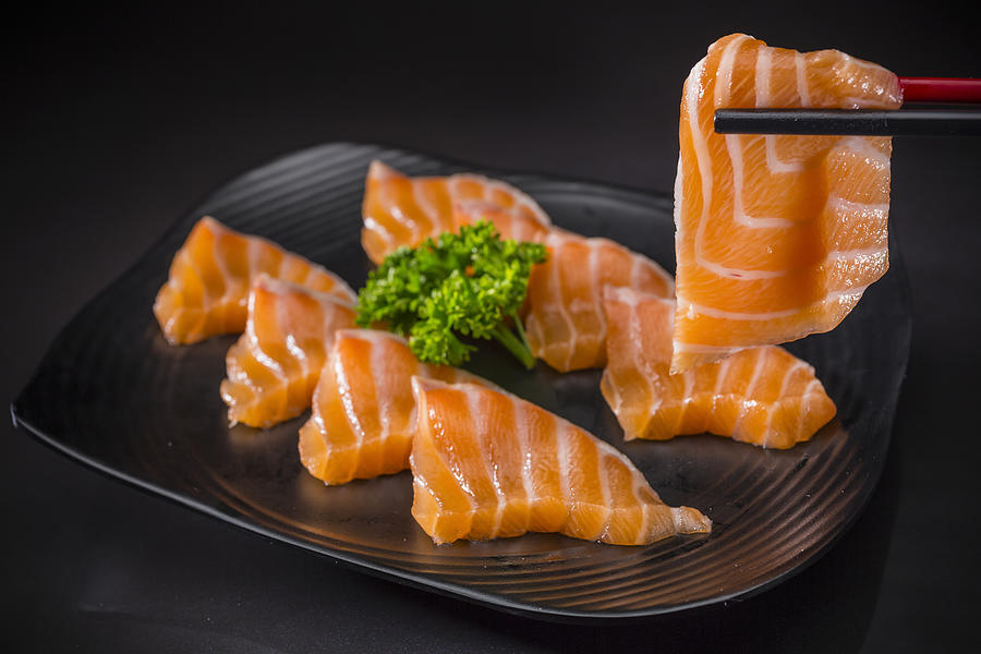 Salmon Sashimi, Japanese food Menu #2 Photograph by Jatuporn Amorntangsati