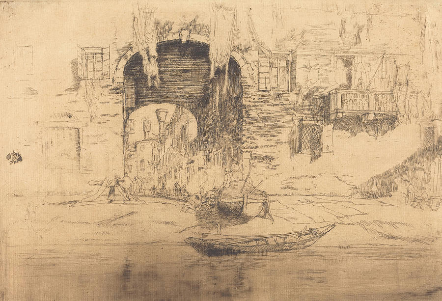 San Biagio #4 Drawing by James McNeill Whistler