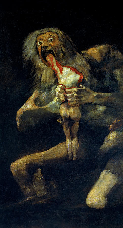 Madness Painting - Saturn Devouring His Son by Francisco Goya