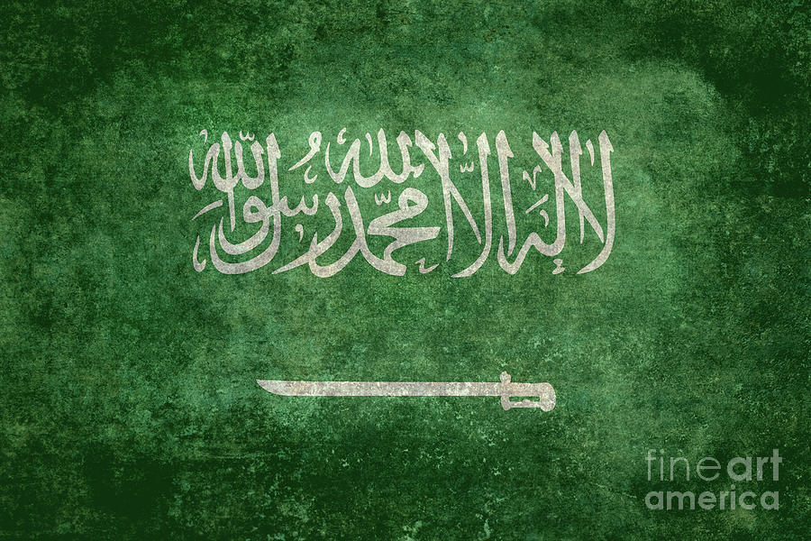 Saudi Flag of Saudi Arabia #1 Digital Art by Sterling Gold