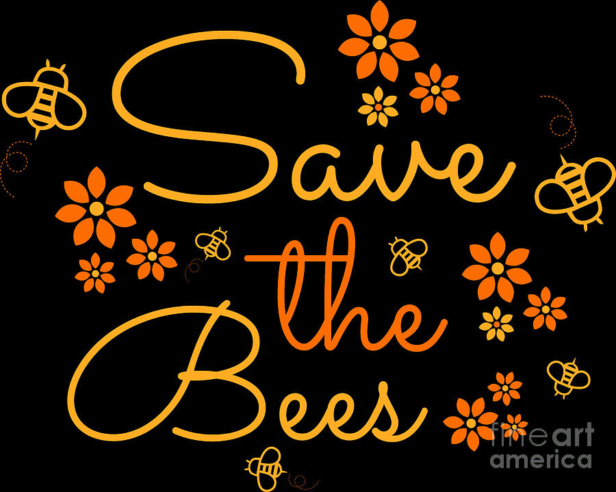 Nature Digital Art - Save The Bees #2 by Mister Tee