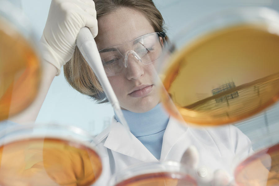 Scientist at work in laboratory #2 Photograph by Comstock Images