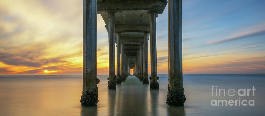 Scripps Pier Sunset #2 Photograph by Michael Ver Sprill