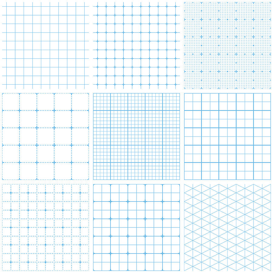 Seamless graph paper #2 Drawing by Ulimi