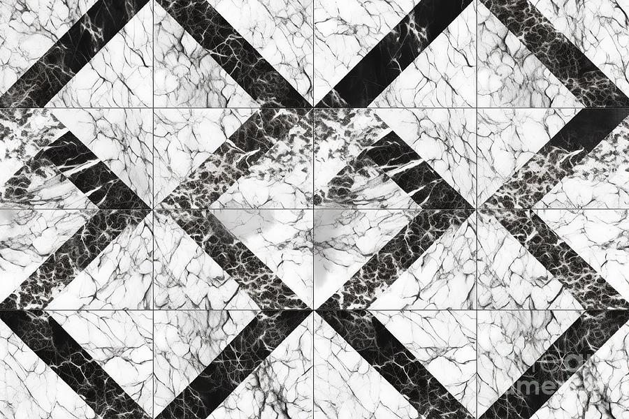 Seamless Stylized White Black And Grey Cartoon Marble Background ...