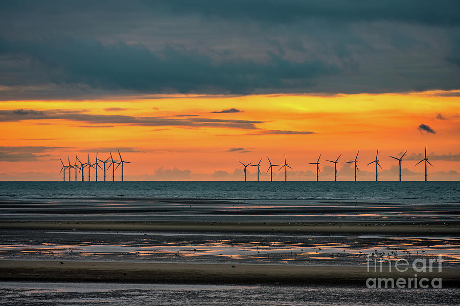 Seascape Sunset Wales #3 Photograph by Adrian Evans