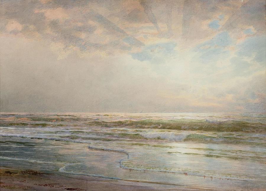 Seascape #1 Painting by William Trost Richards