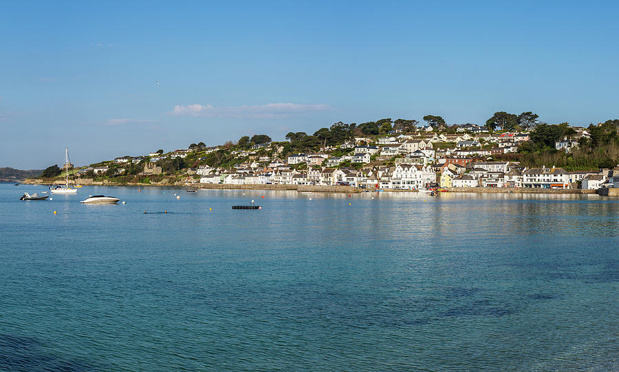 Boat Photograph - Seaside town of St Mawes in Cornwall #2 by Steven Heap