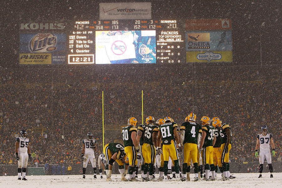Seattle Seahawks v Green Bay Packers #2 Photograph by Jamie Squire