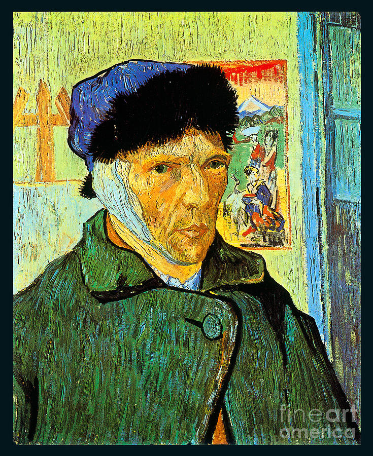 Self-Portrait with Bandaged Ear 1889 #2 Painting by Vincent  van Gogh