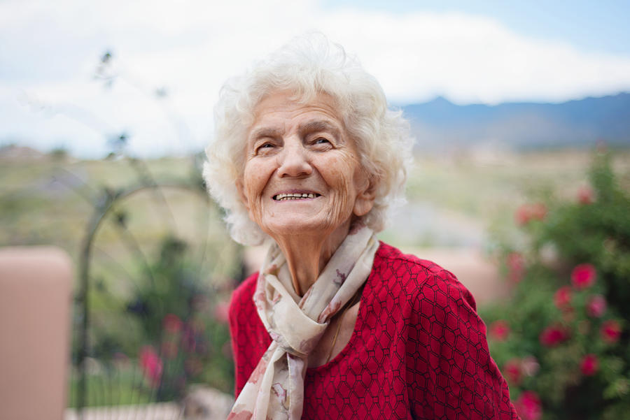 Senior Women with Gentle Smile #2 Photograph by Ivanastar