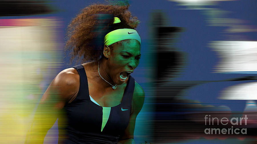 Serena Williams #2 Mixed Media by Marvin Blaine