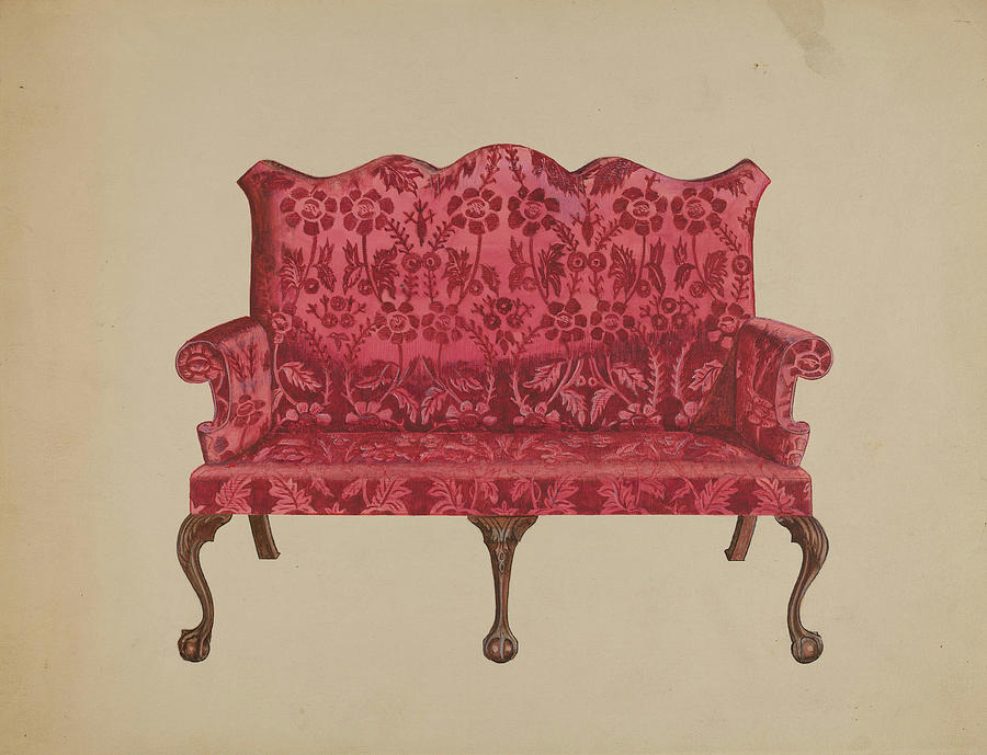 Settee Drawing by John Dieterich Fine Art America