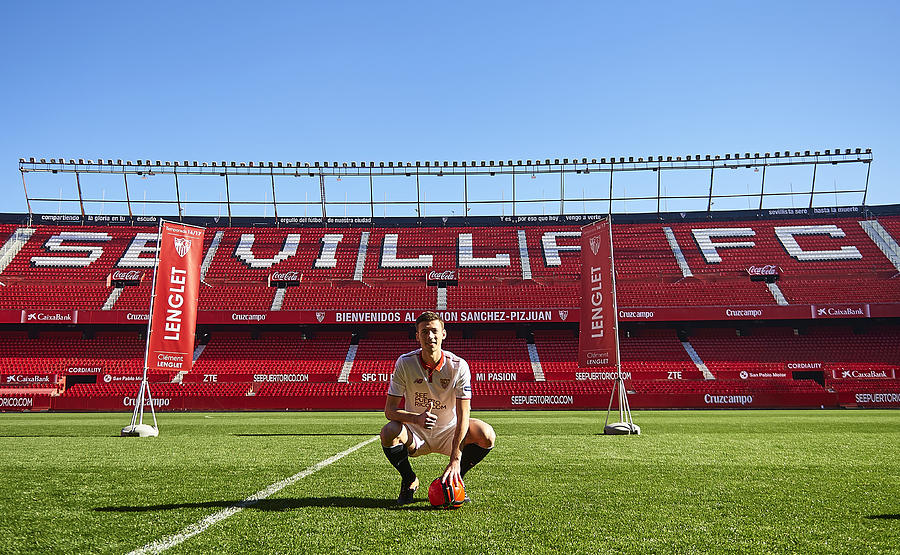 Sevilla FC unveil new signing Clement Lenglet #2 Photograph by Aitor Alcalde Colomer