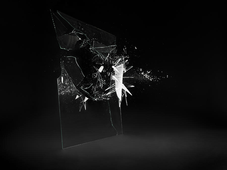 Shattering glass #2 Photograph by Henrik Sorensen