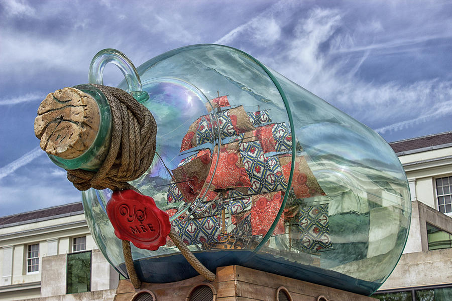 Ship In A Bottle Photograph