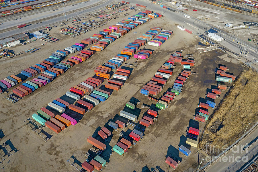 Shipping Containers Photograph by Jim West